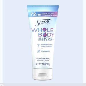 Secret Whole Body Deodorant Cream  Sensitive Unscented